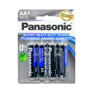 4pk 'AA' Super Heavy Batteries 'Panasonic'