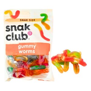 4oz Gummy Worms 'Snak Club'
