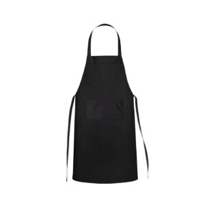 27" x 33" Black Chef Apron 'Nuvalu'