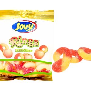 6oz Gummy Peach Rings 'Jovy'