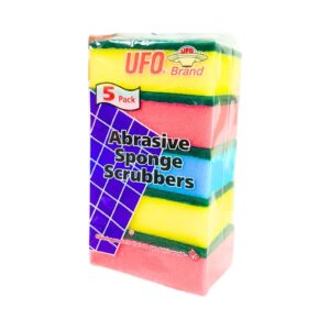 5pk UFO Scrubber Sponge w/ Fleece