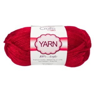 2oz #4 Wine Color Acrylic Yarn