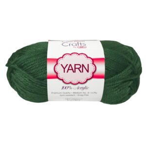 2oz #4 Forest Green Acrylic Yarn