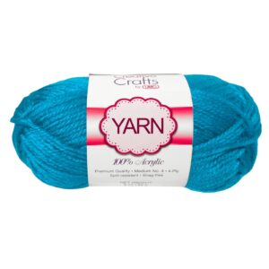 2oz #4 Dark Teal Acrylic Yarn