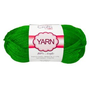 2oz #4 Emerald Green Acrylic Yarn