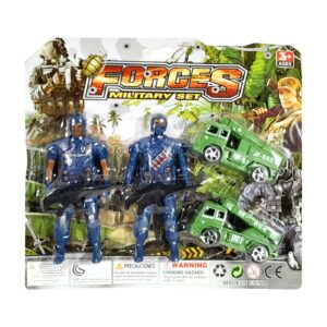 4pc Soldier & Vehicle Military Play Set