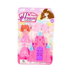 Doll & Dream House Play Set on Card
