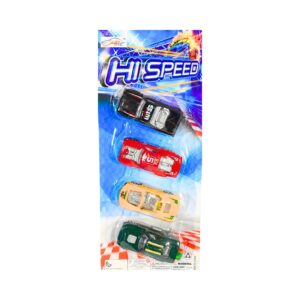 4pc High Speed Diecast Sports Car