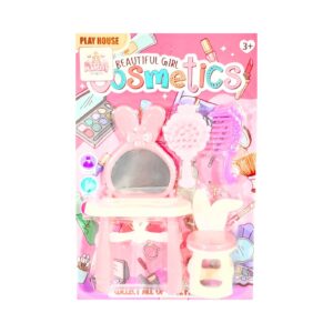 Beautiful Girl Cosmetic Table Play Set on Card
