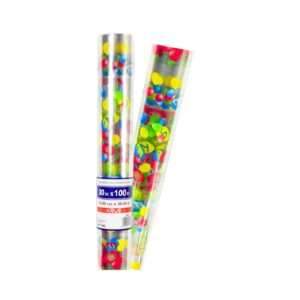 30" x 100' Printed Cellophane Roll 'Happy Easter'