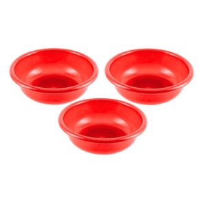 3pk 6" Plastic Bowl