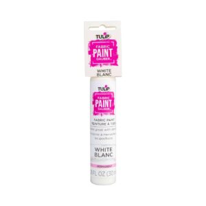 1oz White Fabric Paint Dauber 'Tulip'
