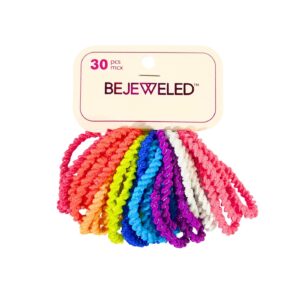 30pk Hair Ties 'Bejeweled'