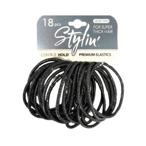 18pk Premium Elastics Hair Ties