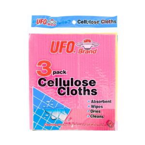 3pk Cellulose Cleaning Cloths