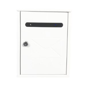 8" x 10.25" x 3" Wall Mounted Metal Letter Drop Box