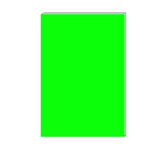 20" x 30" Fluorescent Green Foam Board