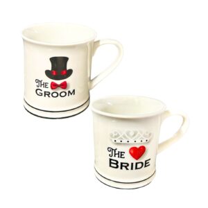 14oz Bride & Groom Ceramic Mug