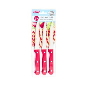 3pc 4.5" 1.0mm Steak Knife Set