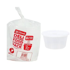 8ct 12oz Deli Food Container Set