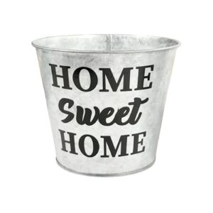 4.5" Vintage Metal Planter 'Flower Market'