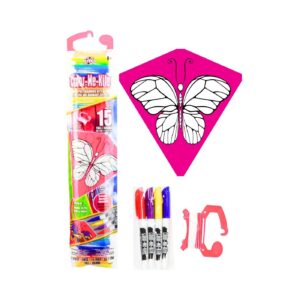 15" Kite w/ 4pc Color Me Markers 'Butterfly'