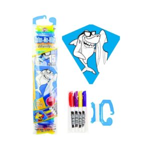 16" Kite w/ 4pc Color Me Markers 'Shark'