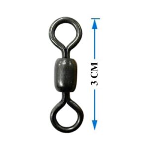 #4/0 Black Swivel (350lbs)
