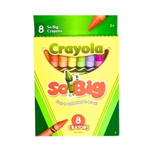 8pk 12.5cm Jumbo Crayons in Box 'Crayola' [ZERO RATED]