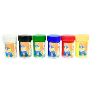 6pc 25ml Acrylic Colors in Jar