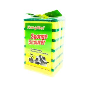 6pk Sponge w/ Scourer
