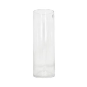 4" x 12" Cylindrical Glass Vase
