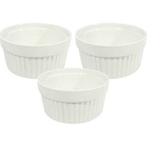 3pc 10cm Ceramic Ramekin Bowls
