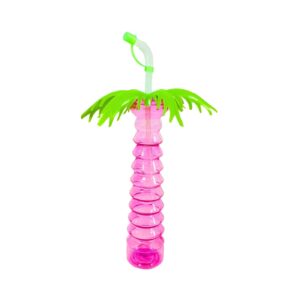 10.75" Plastic Sipper 'Palm Tree'