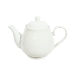 3.5" x 4.5" White Ceramic Tea Pot