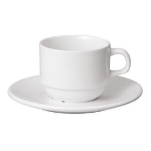 12pc Ceramic Coffee Cup & Saucer for Expresso or Cappuccino