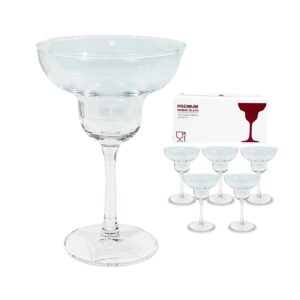 6pc 4.25" x 6.25" Margarita Glass