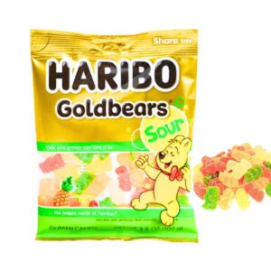 3.6oz Sour Gold Gummi Bear 'Haribo'