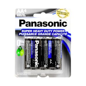 4pk 'AA' Super Heavy Batteries 'Panasonic'