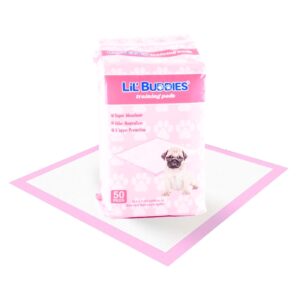 50ct 23" Scented Pet Training Pad 'Lil' Buddies' (Pink)