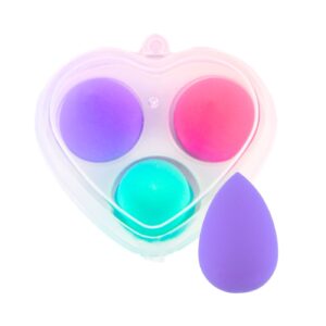 Assorted Make-Up Blenders in Heart Case