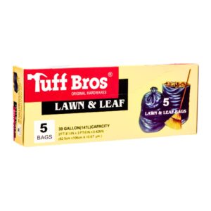 5ct 39 Gallon Black Trash Bag 'Tuff Built'