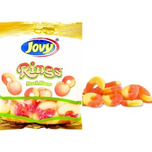 6oz Gummy Peach Rings 'Jovy'