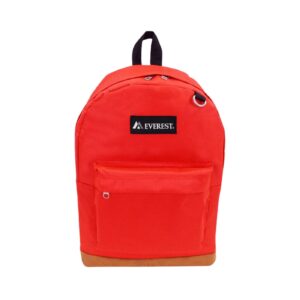 17" Suede Bottom Backpack 'Everest' (Red) [ZERO RATED]