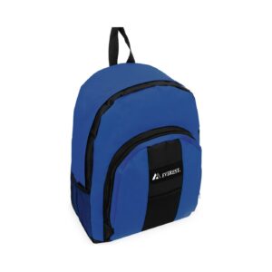 Medium Backpack w/ Front & Side Pockets 'Everest' (Navy) [ZERO RATED]