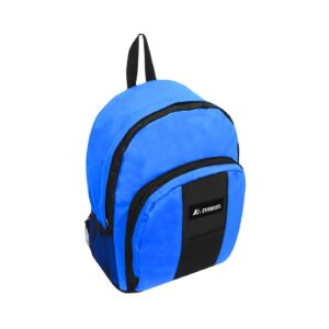 Medium Backpack w/ Front & Side Pockets 'Everest' (Royal Blue / Black) [ZERO RATED]
