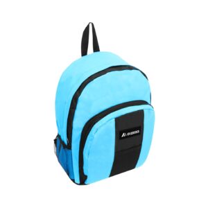 Medium Backpack w/ Front & Side Pockets 'Everest' (Turquoise / Black) [ZERO RATED]