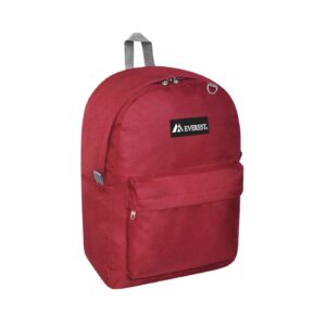 16 1/2" Polyester Backpack 'Everest' (Burgundy) [ZERO RATED]