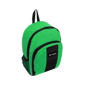 Medium Backpack w/ Front & Side Pockets 'Everest' (Emerald Green / Black) [ZERO RATED]