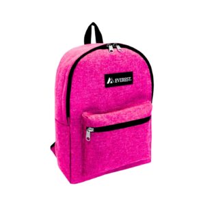 15" Basic Denim Backpack 'Everest' (Berry) [ZERO RATED]